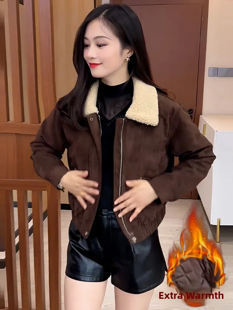 Koreaanse Sle gewatteerde ort jas dames winter warm lang Sve Fce gevoerd katoen Jaet woon-werkverkeer peer aped