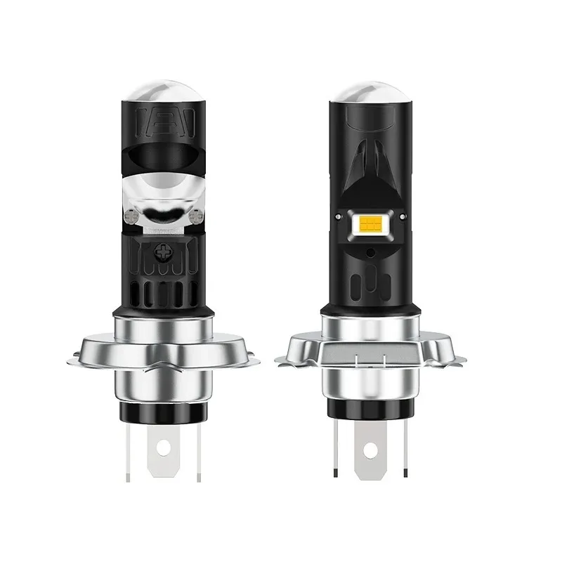 H4 BA20D LED Motorcycle Headlight Bulbs Hi Lo Beam P15D LED Motor Signal Lights Accessories 12-80V 1 Pcs