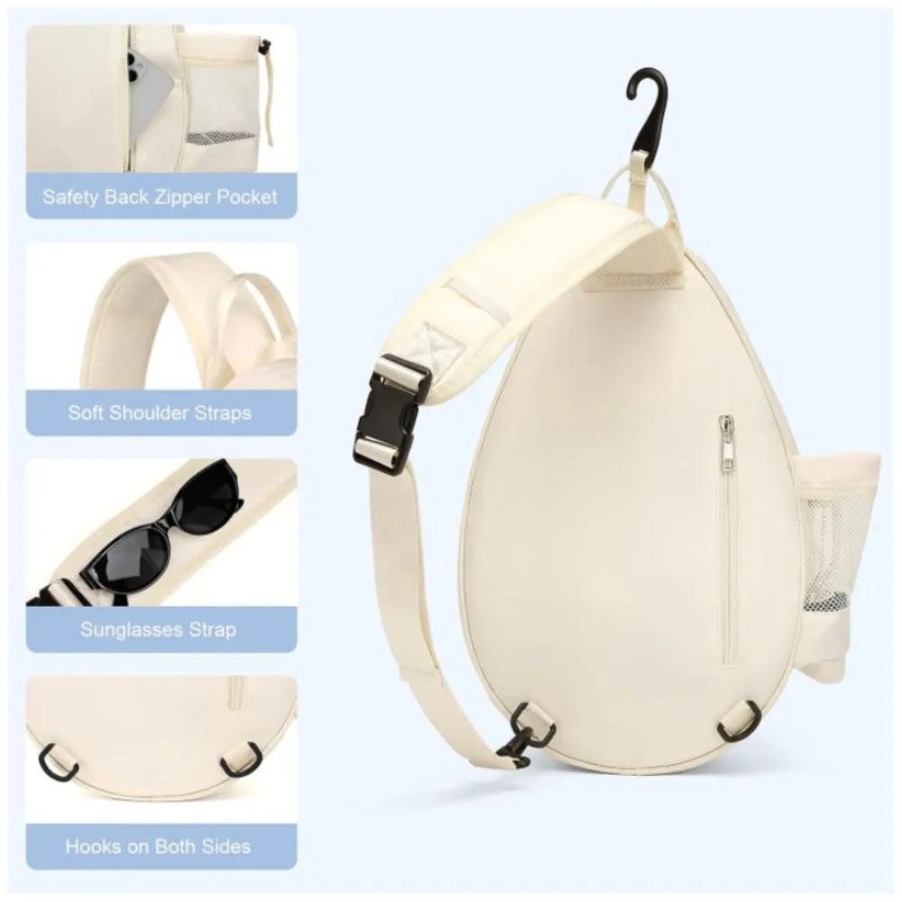 New Polyester Fiber Racket Bag Large-capacity Layered Sports Racket Backpack Tennis Racket Bag Women