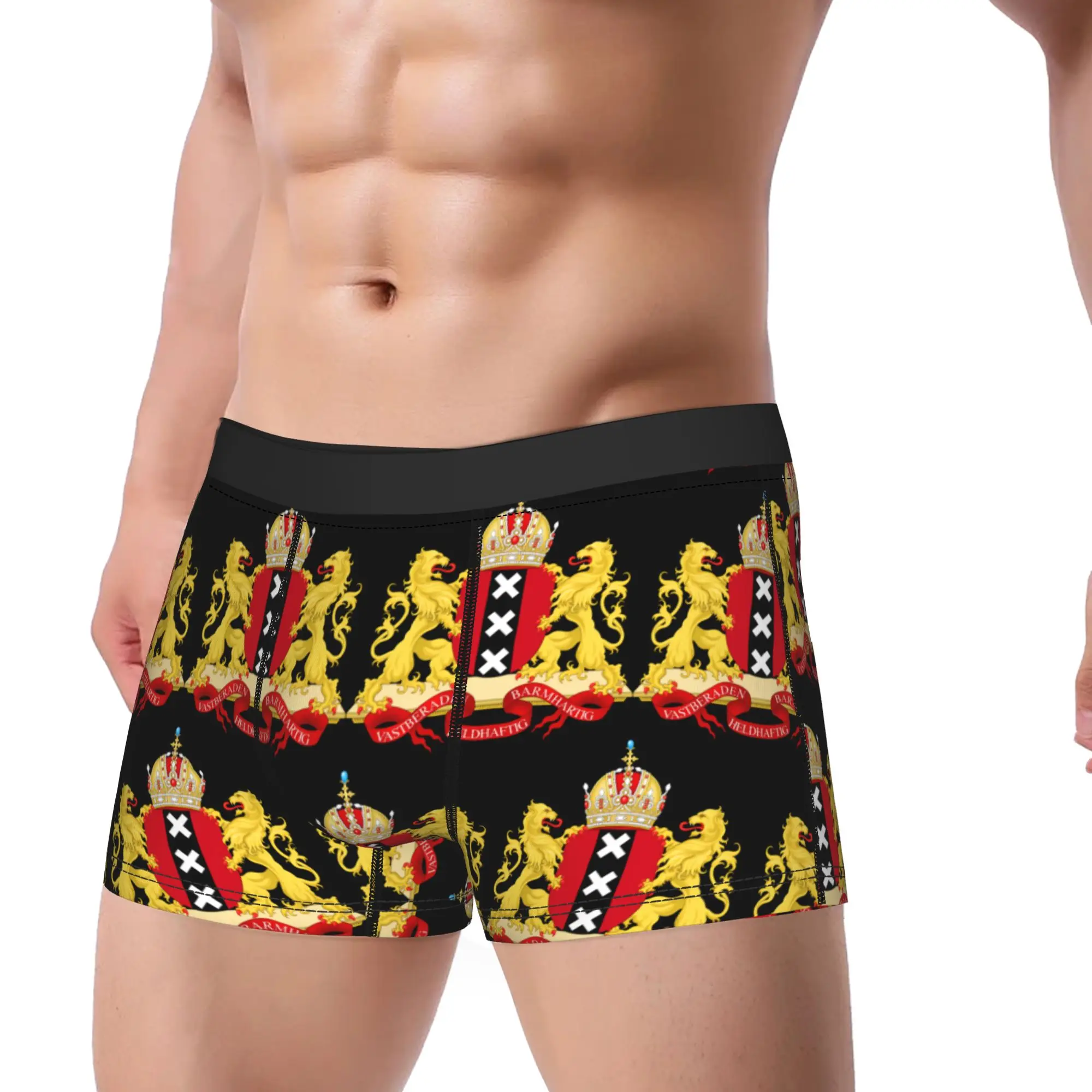 Netherlands Flag Underwear  Design Trunk Trenky Men Panties Breathable Boxer Brief Gift Idea