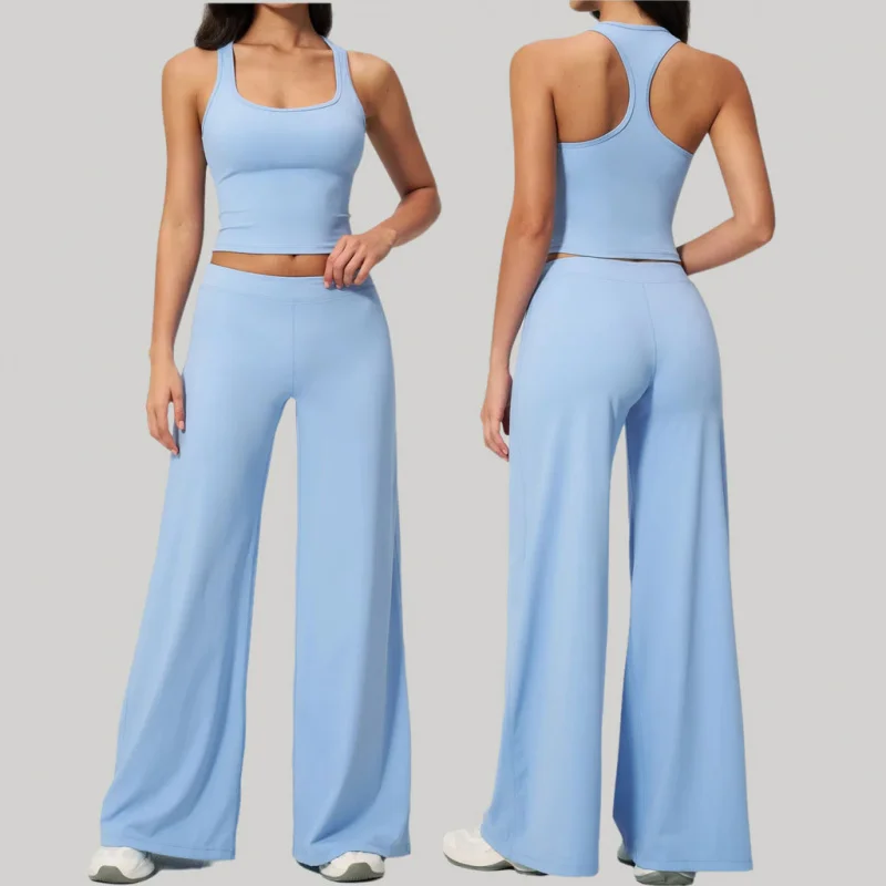 

Women's Tracksuit 2 Pieces Set For Woman Yoga Set Low-waisted Tight-fitting Quick-dry Running Fitness Summer Slim Fit Sportswear