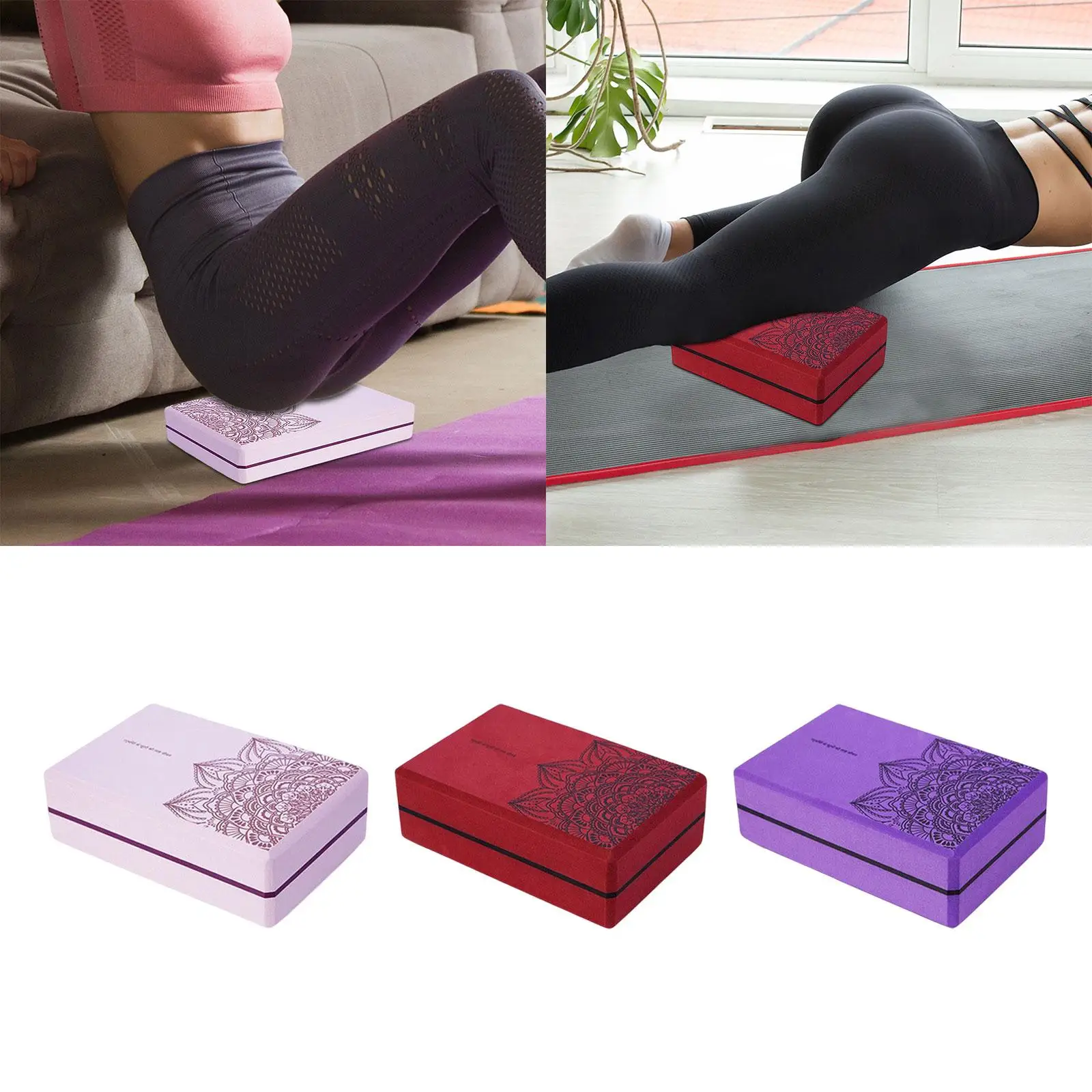 Yoga Block Non Slip for Stretching Improve Strength, Balance and Flexibility