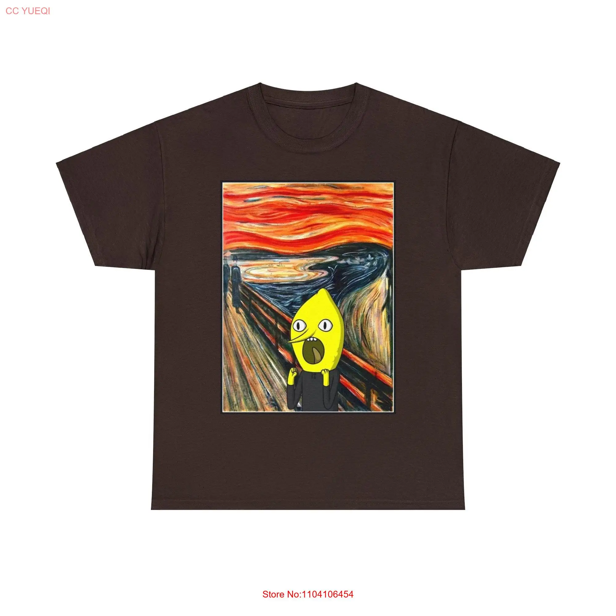 Lemongrab Scream Heavy Cotton T Shirt long or short sleeves