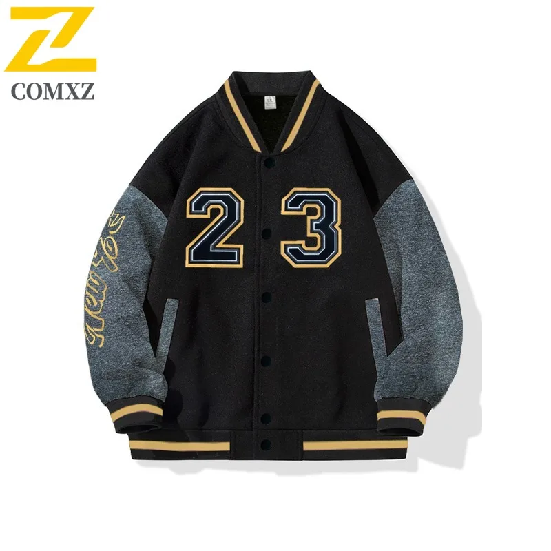 

​​COMXZ Men Fashion Baseball Jacket 2025 Outdoor Camping Breathable Coat Hiking Comfortable Leisure Versatile​​ Autumn Wear