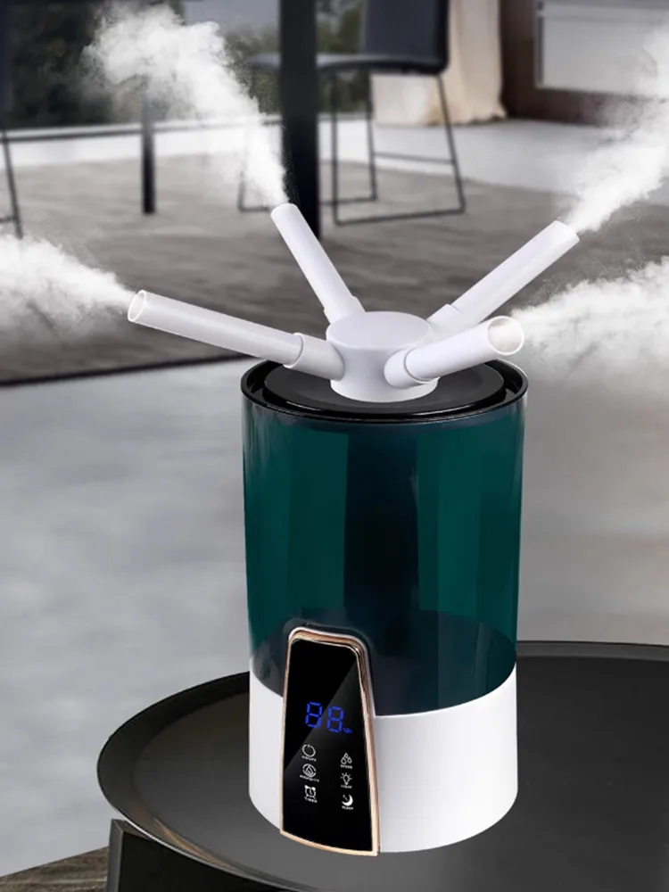 

4л новый туман, интеллектуальная стерилизация, многофункциональный промышленный увлажнитель с четырьмя насадками, очистка домашнего офиса, бытовой