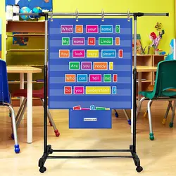 Large Standard Pocket Chart for Classroom & Homeschool Teaching Supplies Durable Classroom Pocket Chart for Word Wall