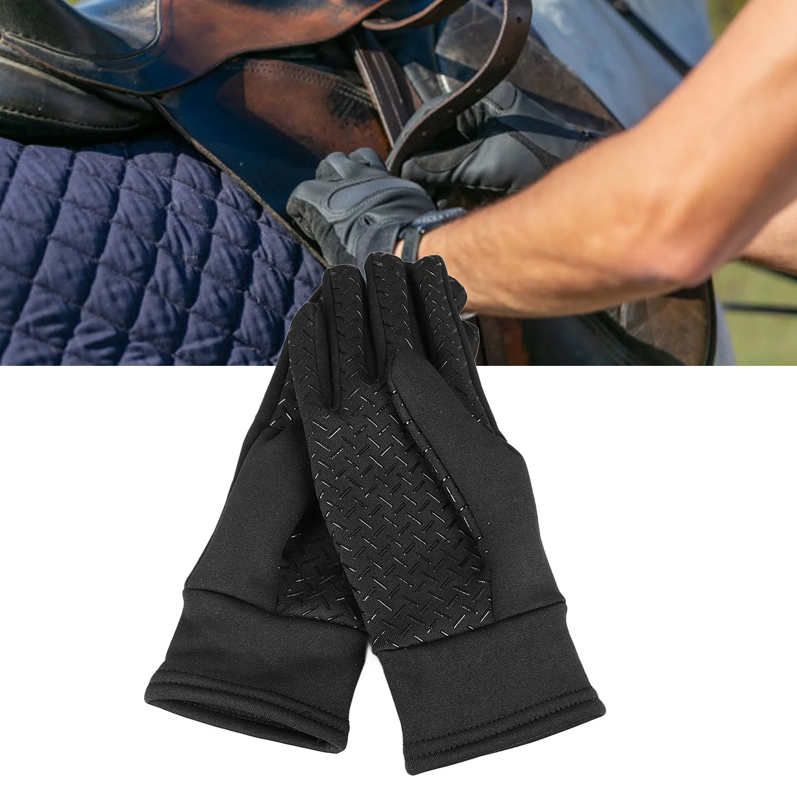 Horse Riding Gloves Soft Warm Prevent Slip Professional Winter Equestrian Gloves for Cycling Hiking Warm Horse Riding Gloves