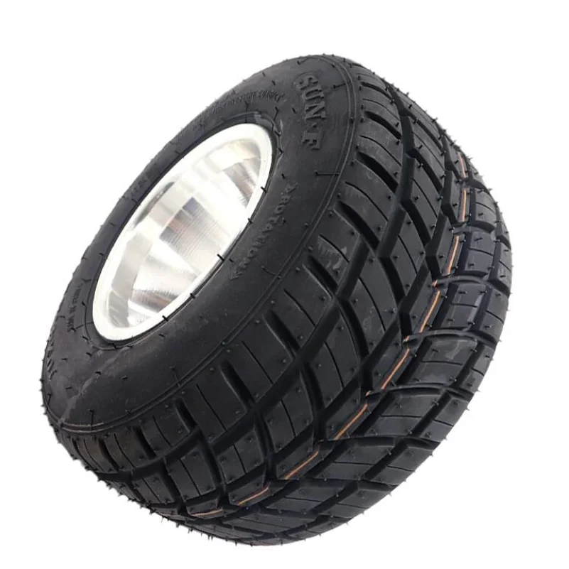Field Kart Tires Front 10x4.50-5 and Rear 11x7.10-5 Inch Rain Tire Vacuum Tires Are Suitable for Drift Kart Accessories