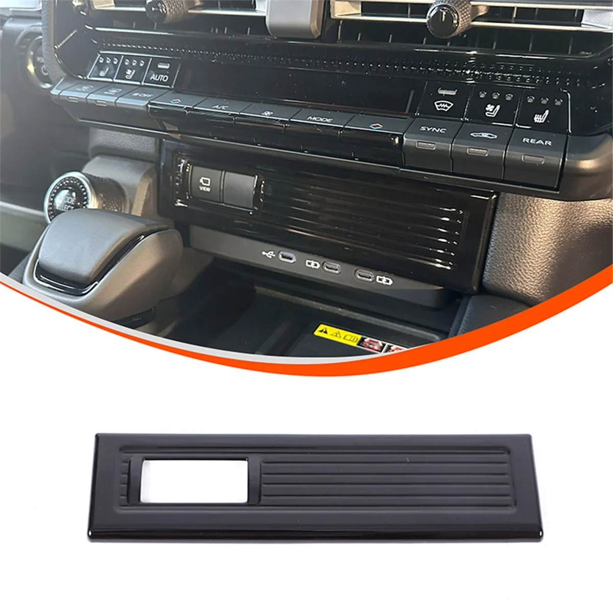 LHD for Land Cruiser 250 Prado LC250 2024 Car Lighter Panel Cover Trim Interior Accessories