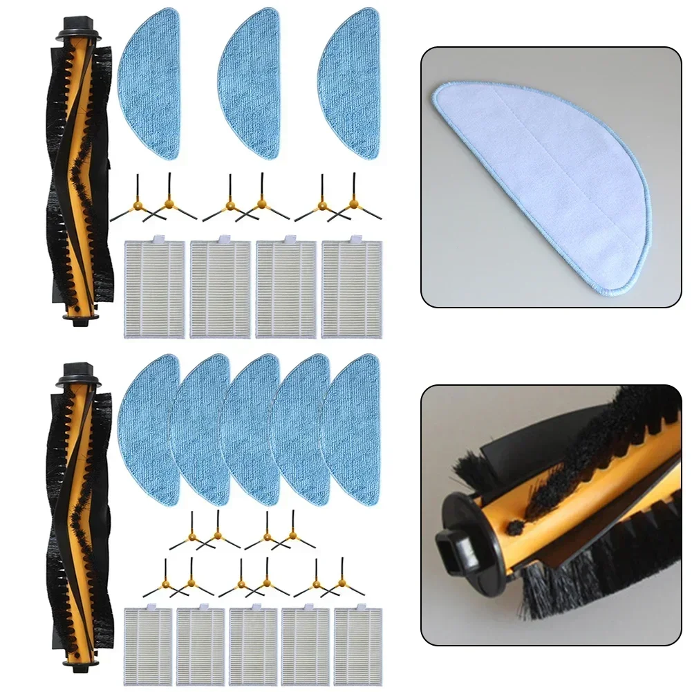 Main Side Brush Filter Mop Cloth Replacement Part For Aeno RC2S ARC0002S RC3S ARC0003S Robot Vacuum Cleaner Accessories