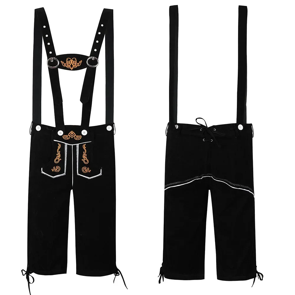 Koppels Lederhosen Oktoberfest Kostuums Mannen Vrouwen Duitse Bavarische Bretels Rompertjes Short Outfit Cosplay Halloween Kostuum