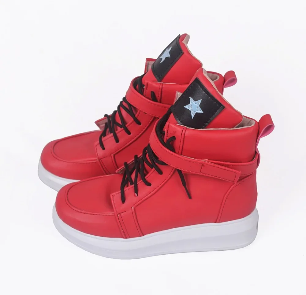 P5D Dancing in Starlight Anne Takamaki Cosplay Boots Red Shoes Custom Made