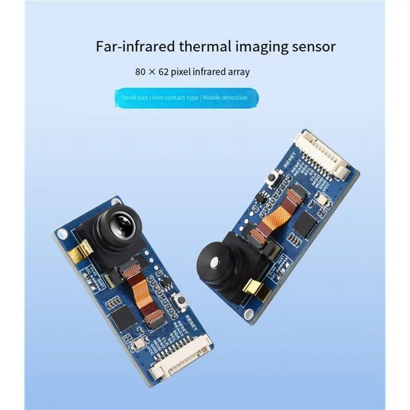 ABSQ-Long-Wave IR Thermal Imaging Camera Module, 80X62 Pixels For Raspberry Pi IR Camera, Options For FOV And Connector 44°