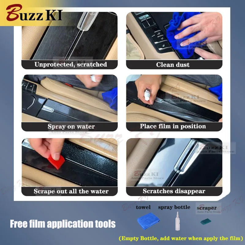 For Skoda Octavia 2020 2022 2023-Present  Car Interior Center Console Transparent TPU Film Protective Anti-scratch Car Sticker view 5