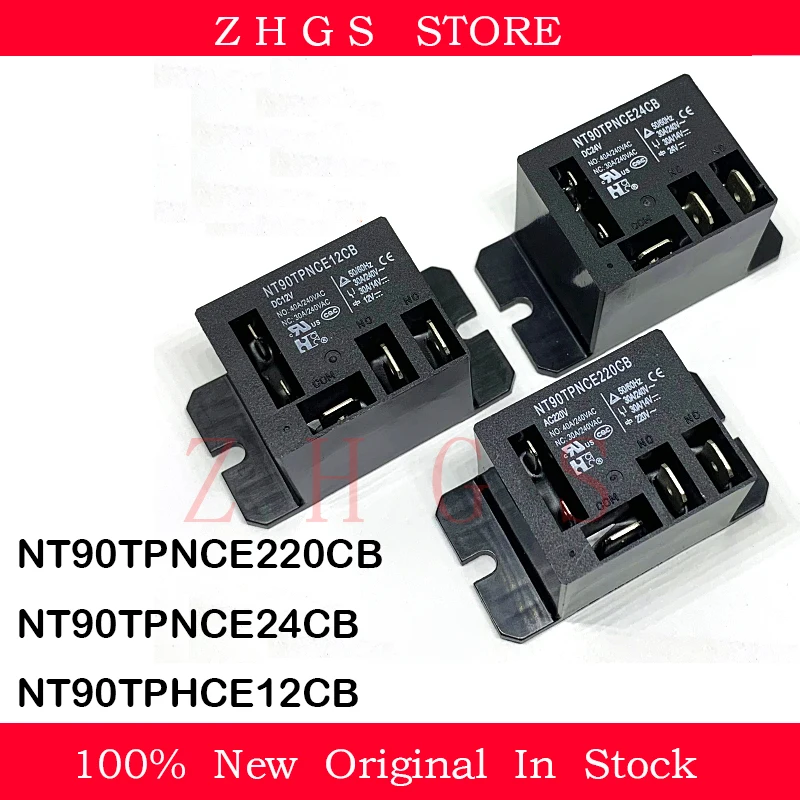 2PCS NT90TPNCE220CB NT90TPNCE24CB NT90TPHCE12CB DC24V AC220V DC12V relay air conditioning compressor 40A IC CHIP NEW STOCK