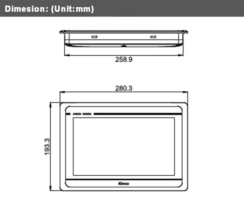 10-calowy ekran dotykowy Kinco GL100 GL100E HMI 1024*600 Port Ethernet Interfejs człowiek-maszyna Panel dotykowy z roczną gwarancją