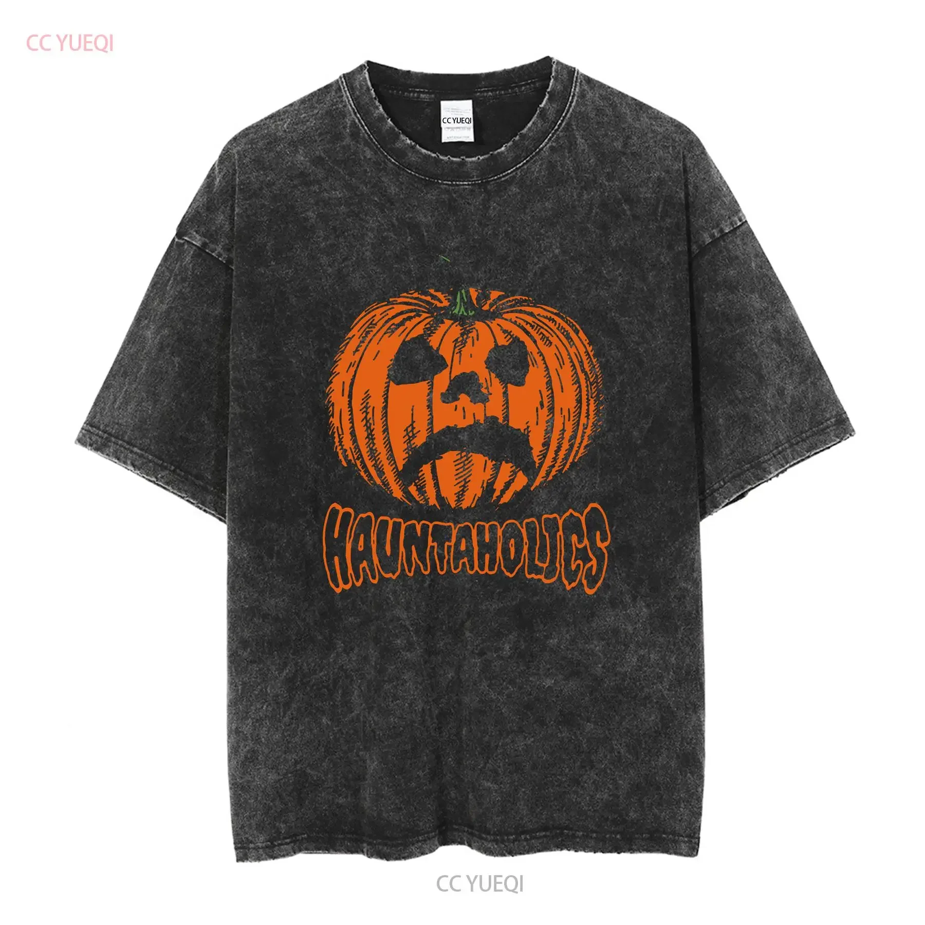 Haunted Mound Hauntaholics Sematary T Shirt long or short sleeves vintage Washed Unisex Soft graphic streetwear Stretched