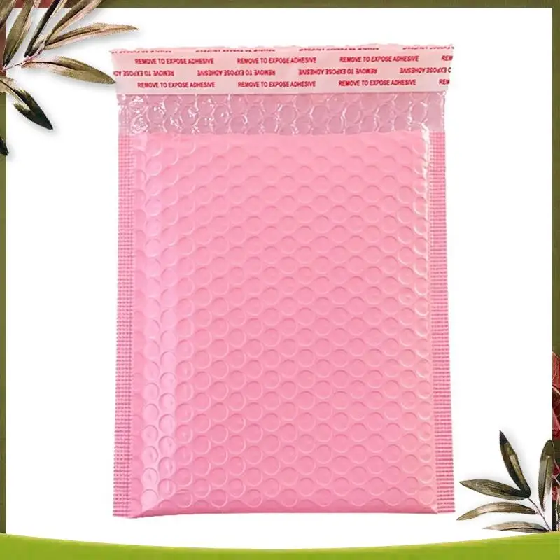 New-150PCS Foam Envelope Bags Self Seal Mailers Padded Envelopes With Bubble Mailing Bag Packages Bag Pink