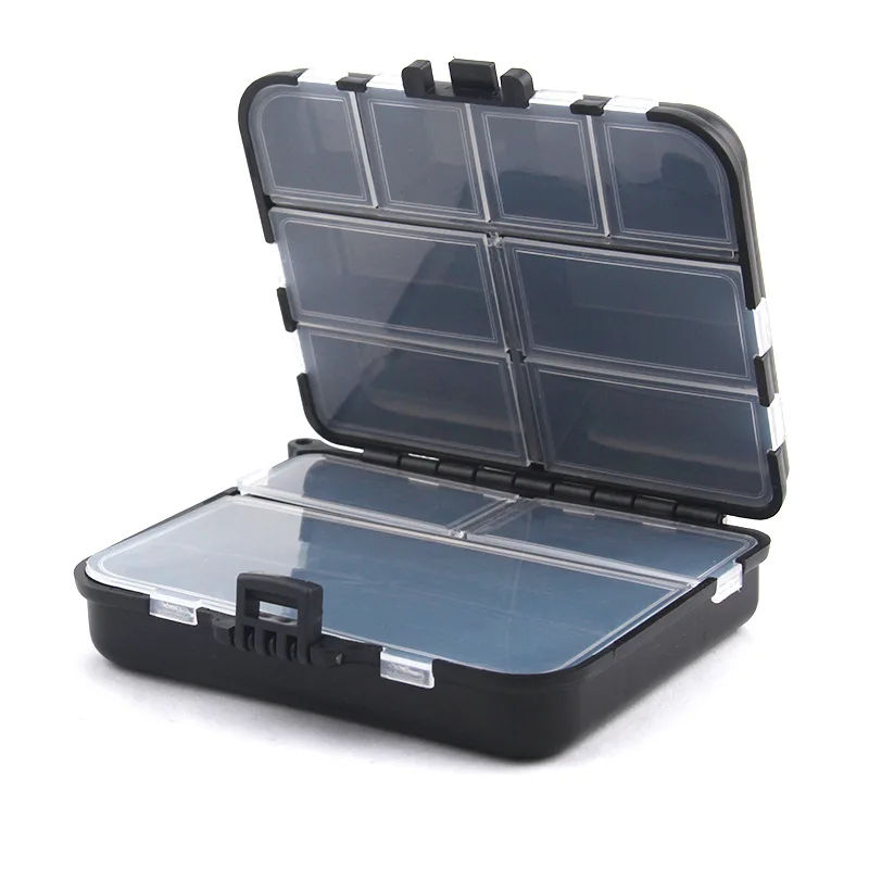 

Double-Sided Storage Small Tool Box Sea Fishing Iso Fishing Accessories Box 12X9X3.5cm/101g Detachable Insert