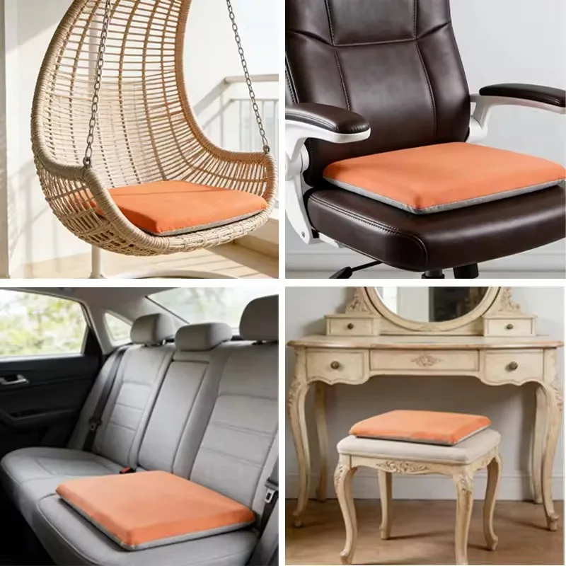 1PC Natural Latex 40x40/ 45x45 Thailand Natural Latex Seat Cushion Pad Chair Hips Orthopaedic Pillow Seat Latex Mats Protect