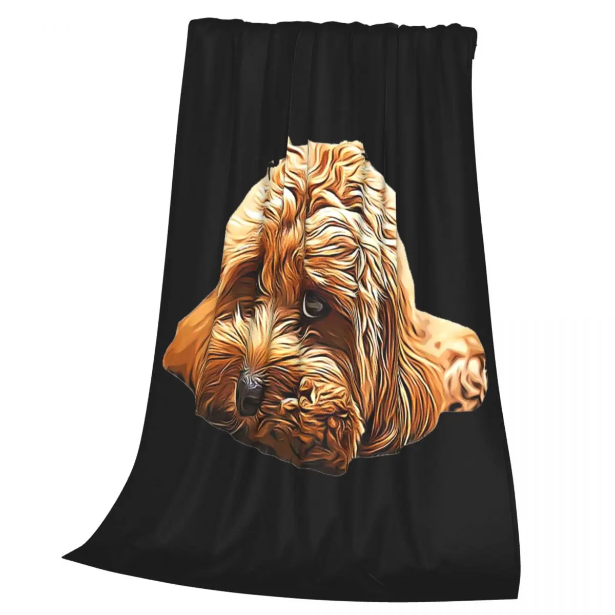 Cavapoo Cavoodle Cockerpoo Puppy Designer Dog Poodle Mix Blanket Soft Warm Flannel Throw Blanket Plush for Bed Travel Home Couch