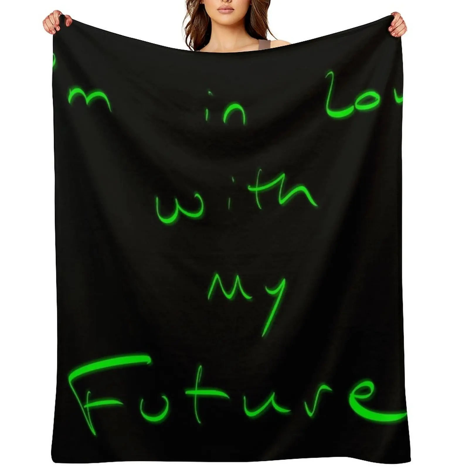 

I'm In Love With My Future Throw Blanket Soft Big for sofa Travel Heavy Blankets