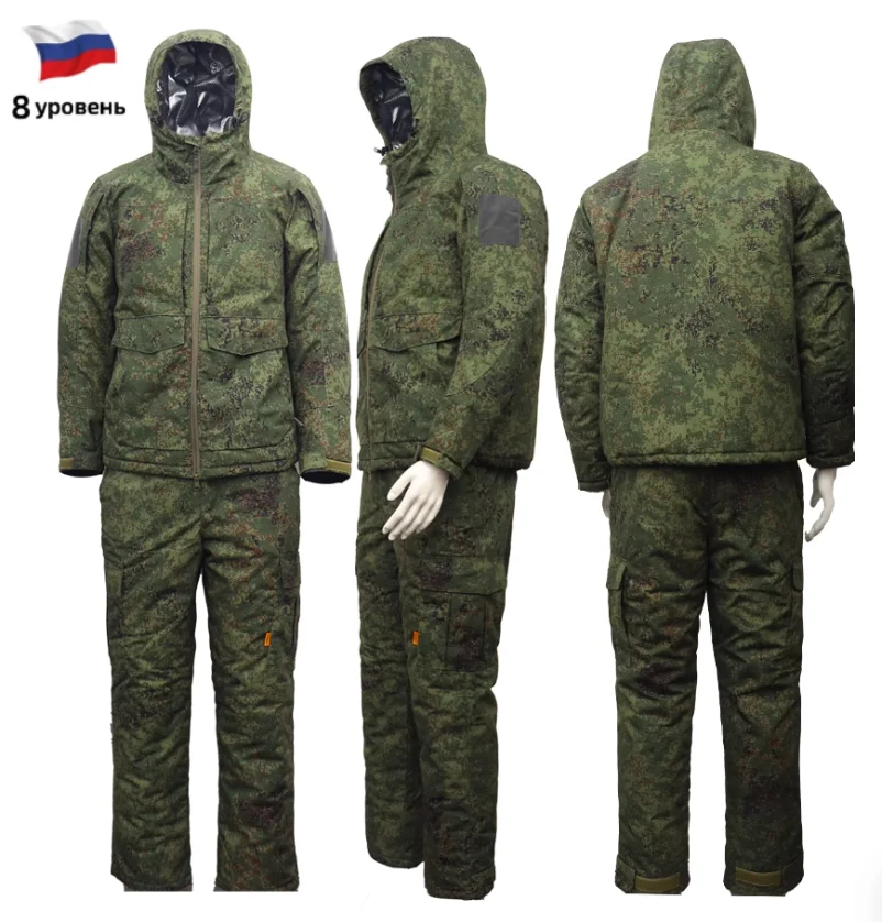 russian-winter-jacket-with-thickened-warm-cotton-clothing-vkbo-little-green-camouflage-lv8-cotton-suit-set