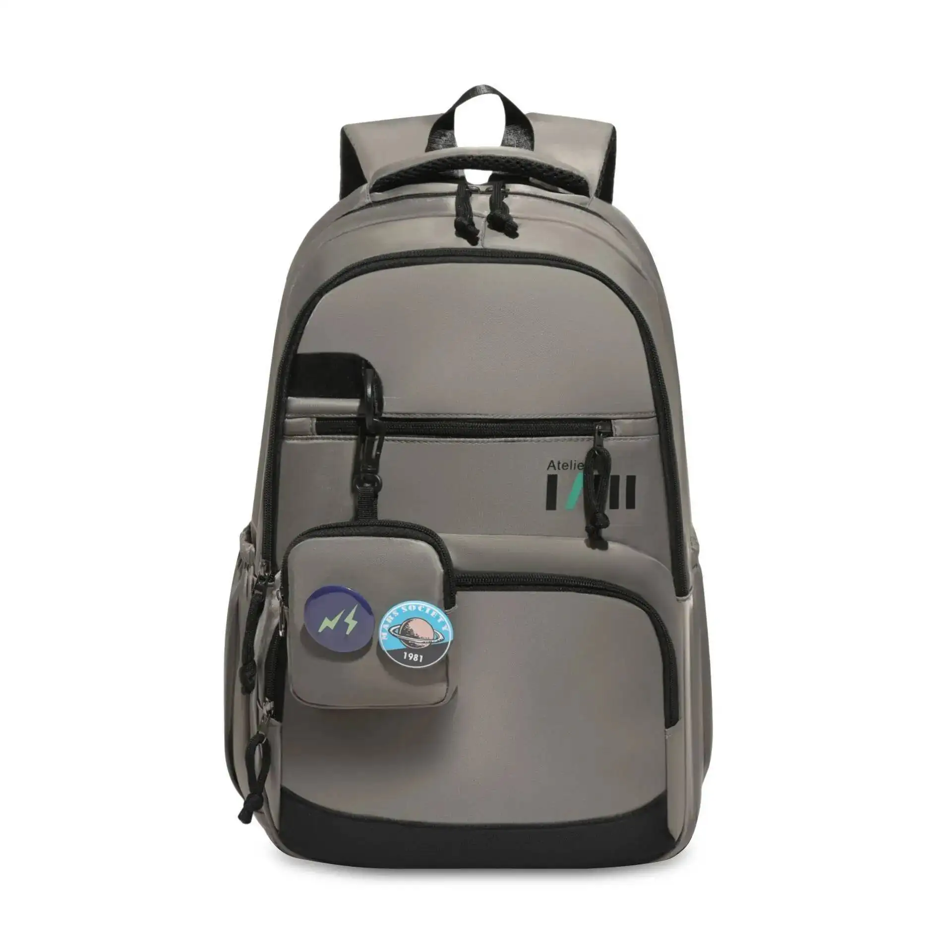 

Высококачественный молодежный деловой рюкзак большой емкости с несколькими карманами и двойной сумкой на плечо для мужчин, повседневная дорожная сумка