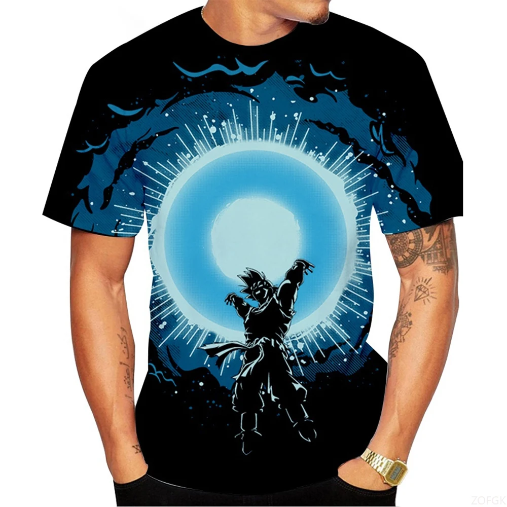 

Summer Trendy Fashion Novel 3D Printed Anime Printed Pattern Comfortable Casual Short sleeved T-shirt