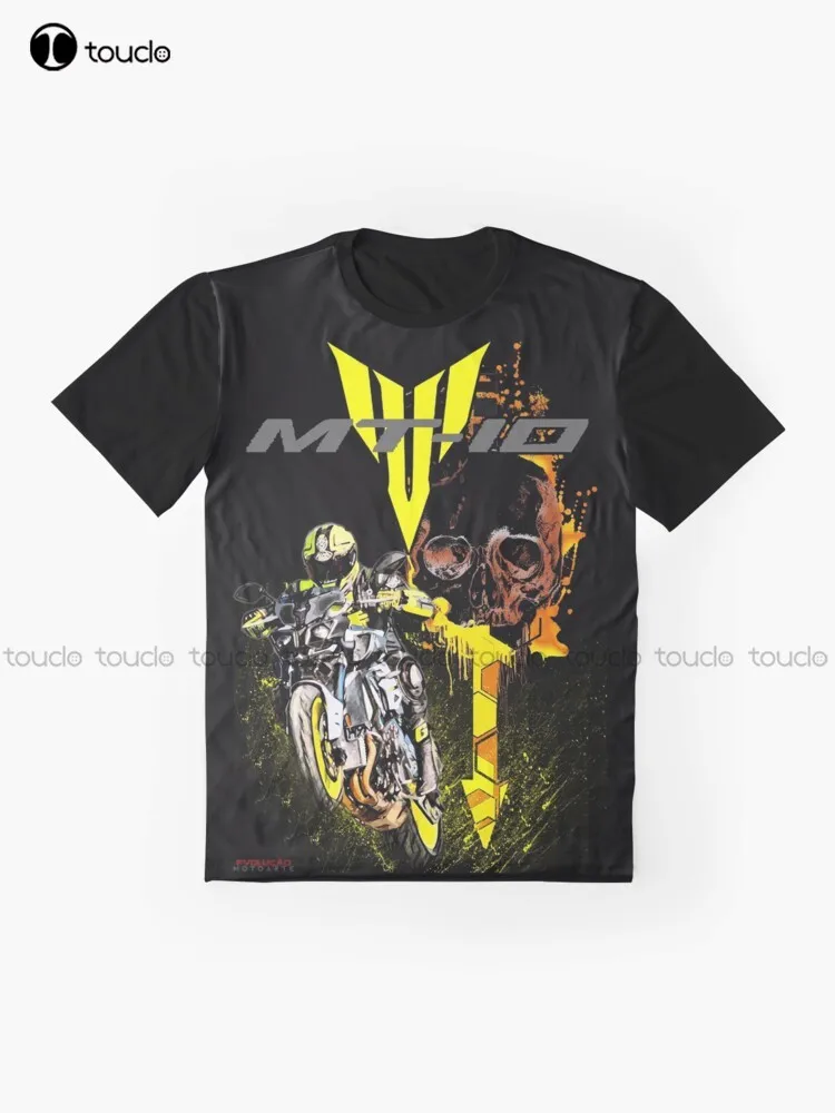 Camiseta con estampado de calavera Fz-10, camisa con estampado de Mt-10, Chopper, motociclistas, Dirt Bike, Cafe Racer, moto, motocicletas, moda de verano, Xs-5Xl