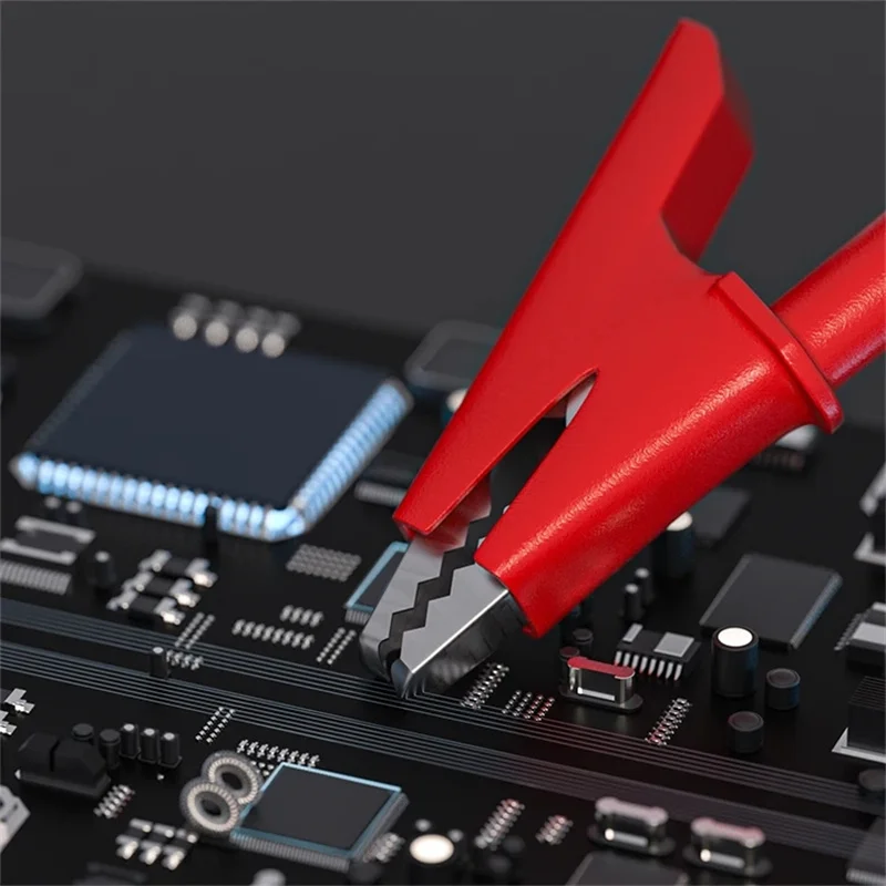 

2/5PCS double alligator clip test clip cable 1M multimeter electronic test HAVC tool P1024 PVC+ copper material