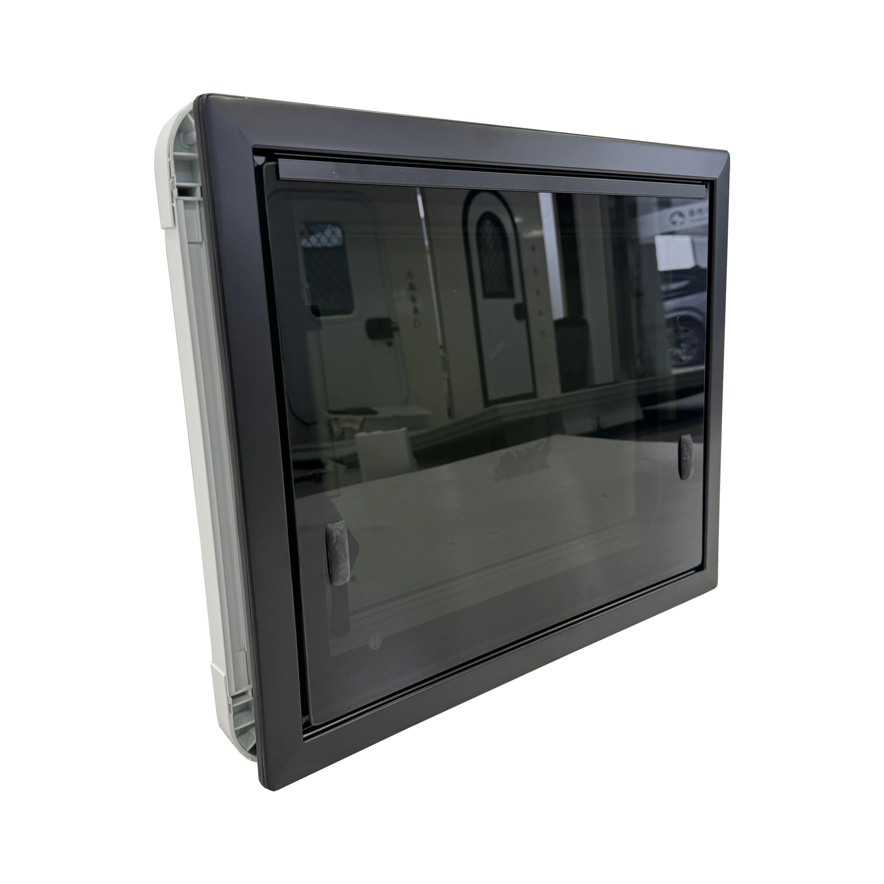 Push-out Window With E-mark/DOT Tempered Glass & Pleated Blind And FLY Screen For RV Motorhome Trailer Caravan