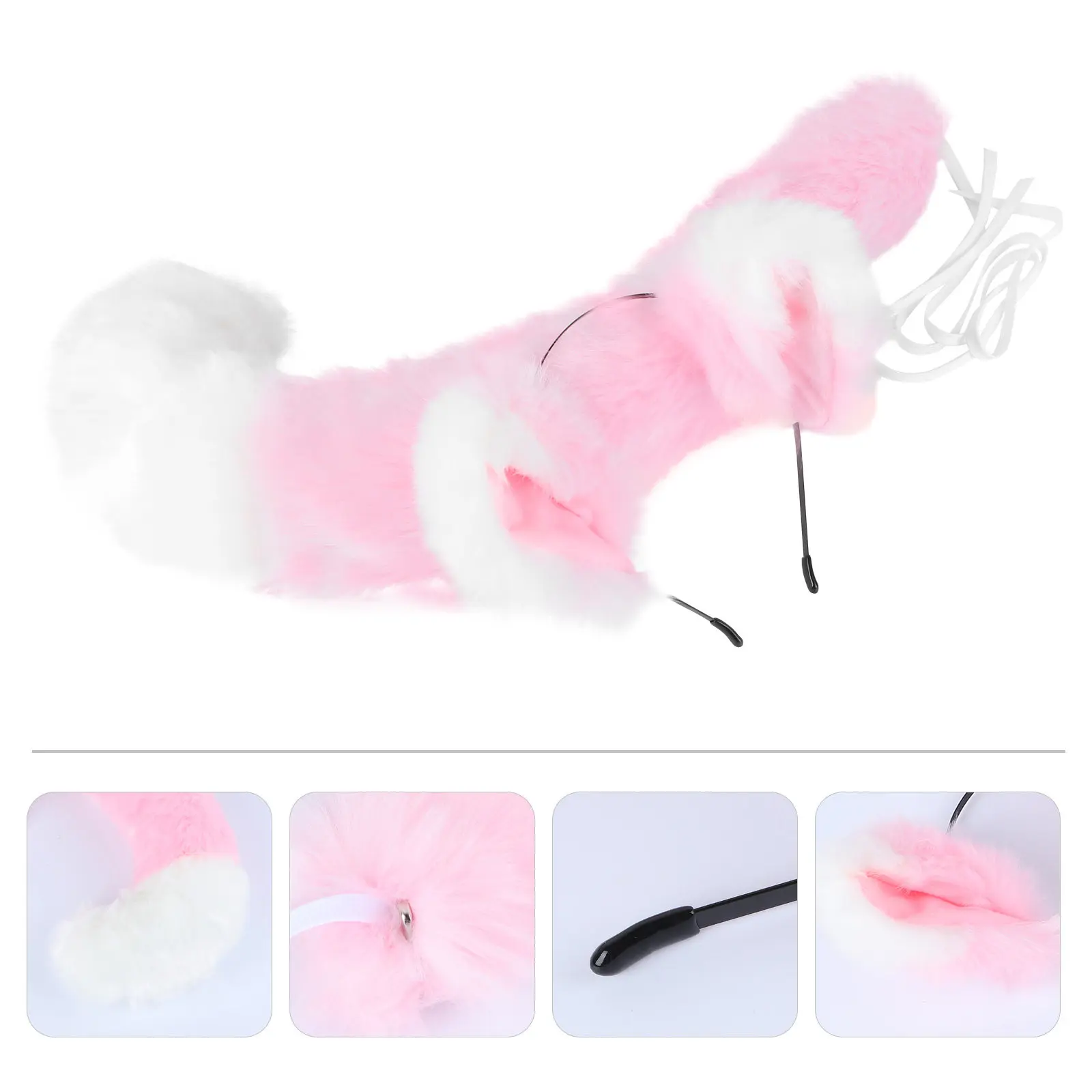 

Комплект: уши и хвост лисы, стильный декоративный костюм для косплея, маскарадов, конкурсов, женский карнавальный реквизит