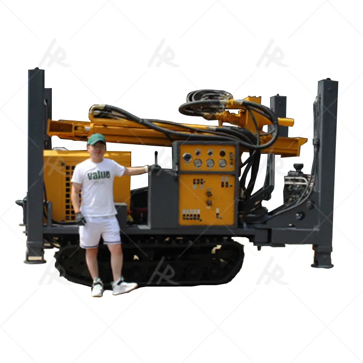 

180m 200m Deep DTH Drilling Rig High Efficiency 55kw Crawler Hydraulic Drill Machine Water Rotary Drill Rig Easy Operate