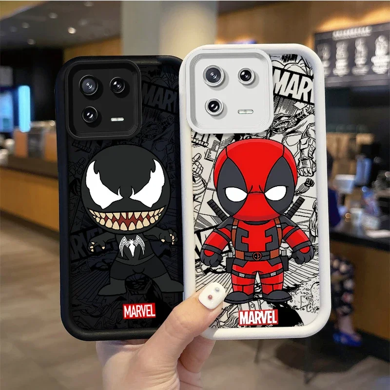 Cartoon Hulk Deadpool Venom Marvel Super Hero Phone Case for XIAOMI Poco F5 X5 X3 Pro 14 13 12 Pro Shockproof Phone Case Cover