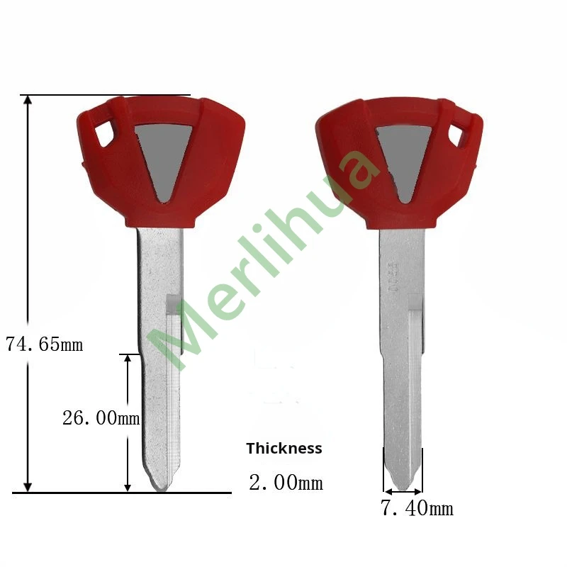 مفتاح دراجة نارية، مناسب لـ: مفتاح دراجة نارية كاواساكي Ninja400 Ninja 650/Z800/Z900 جنين المفتاح (يمكن تثبيت الرقائق)