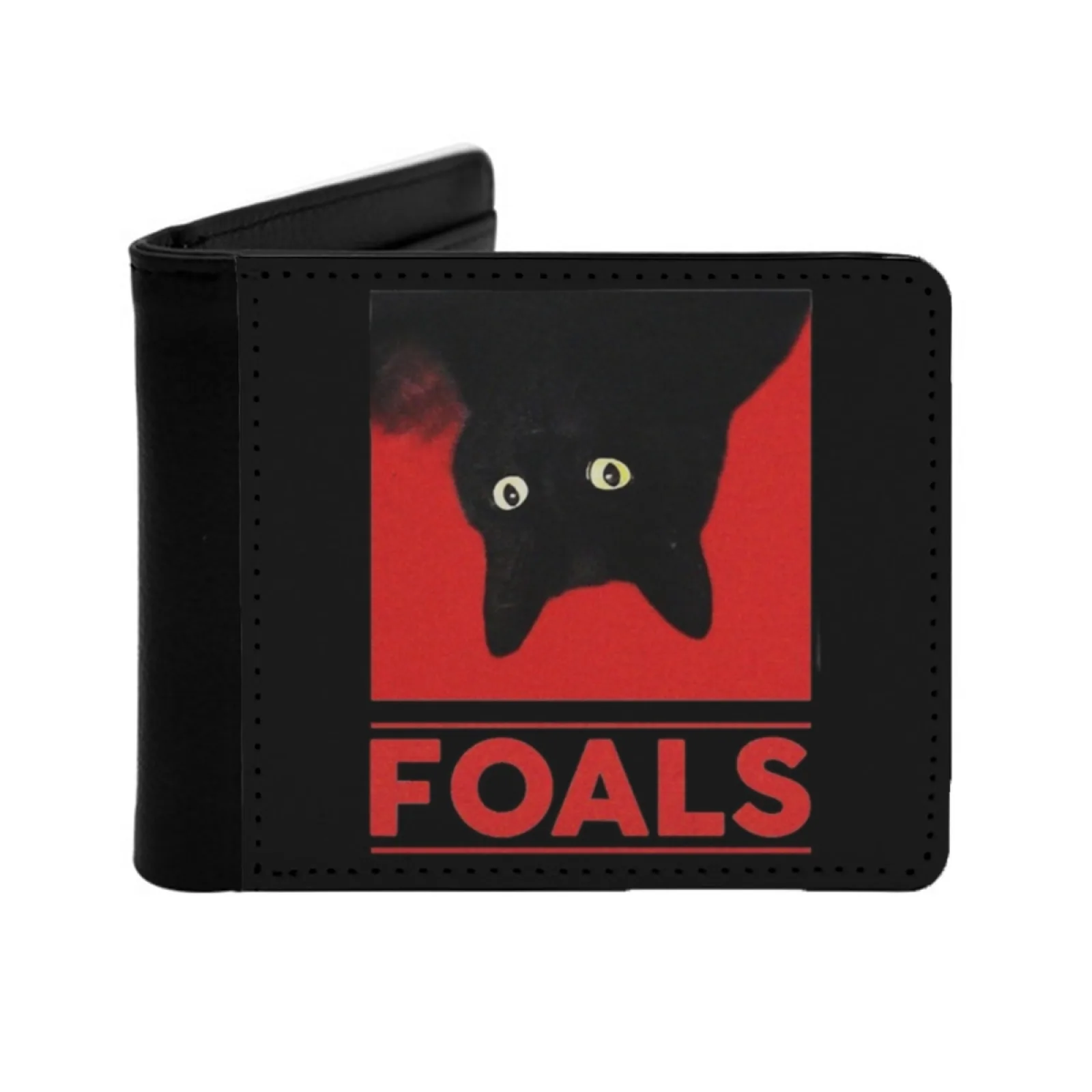 

Забавный подарок Черный кот Фокусы Подарки для фаната Мужчины Женщины Кошелек из искусственной кожи Держатель кредитной карты Кошелек Короткий кошелек Забавный черный кот