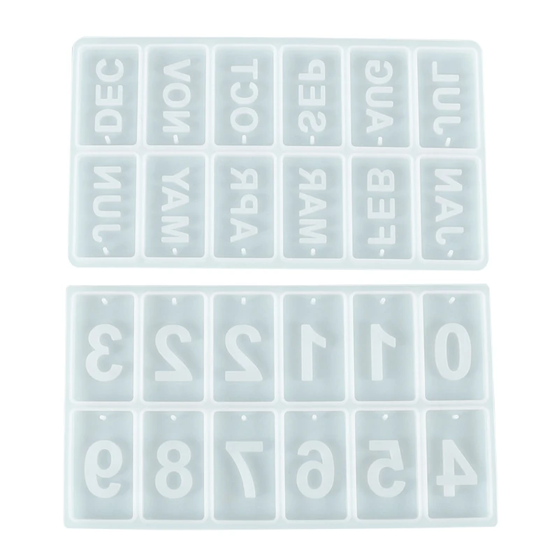 Jewerly Molds English Month and Number Shapes Perfect Gift for Baking Lovers