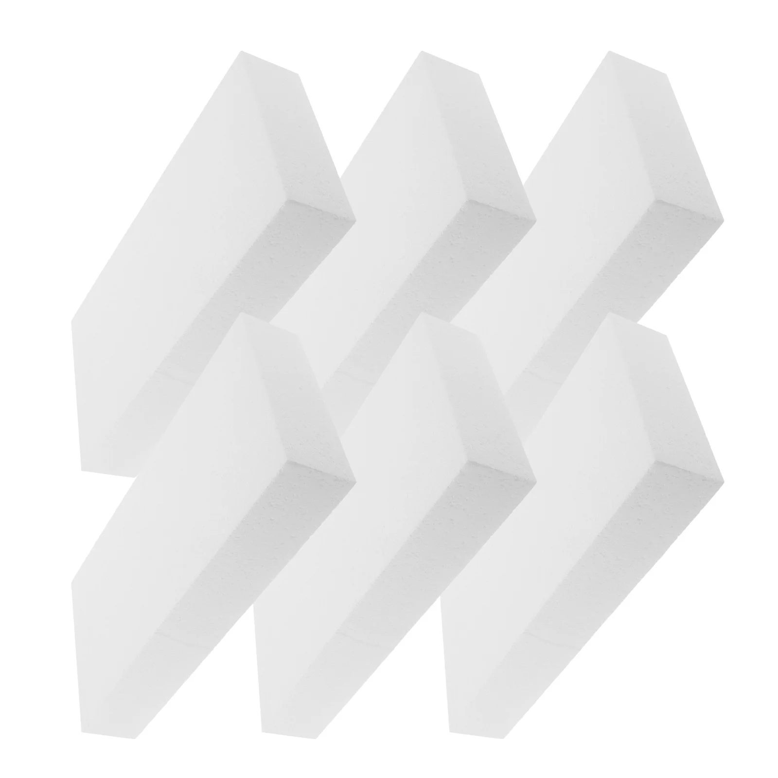 

6pcs High Density Foam Blocks 30*15*5Cm White Polystyrene Sheets For Diy Crafts Packaging Filling Protection Educational Art