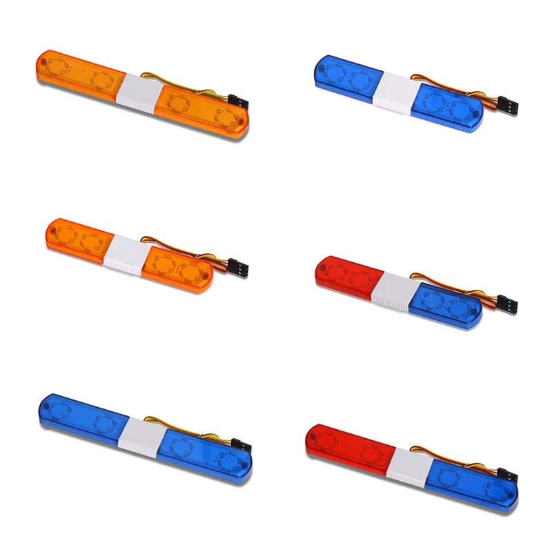 

L81A 2025-вспышка сигнальная лампа светодиодная полицейская машина яркий свет для 1/10 RC D12 HSP, Traxs осевые детали для обновления автомобиля