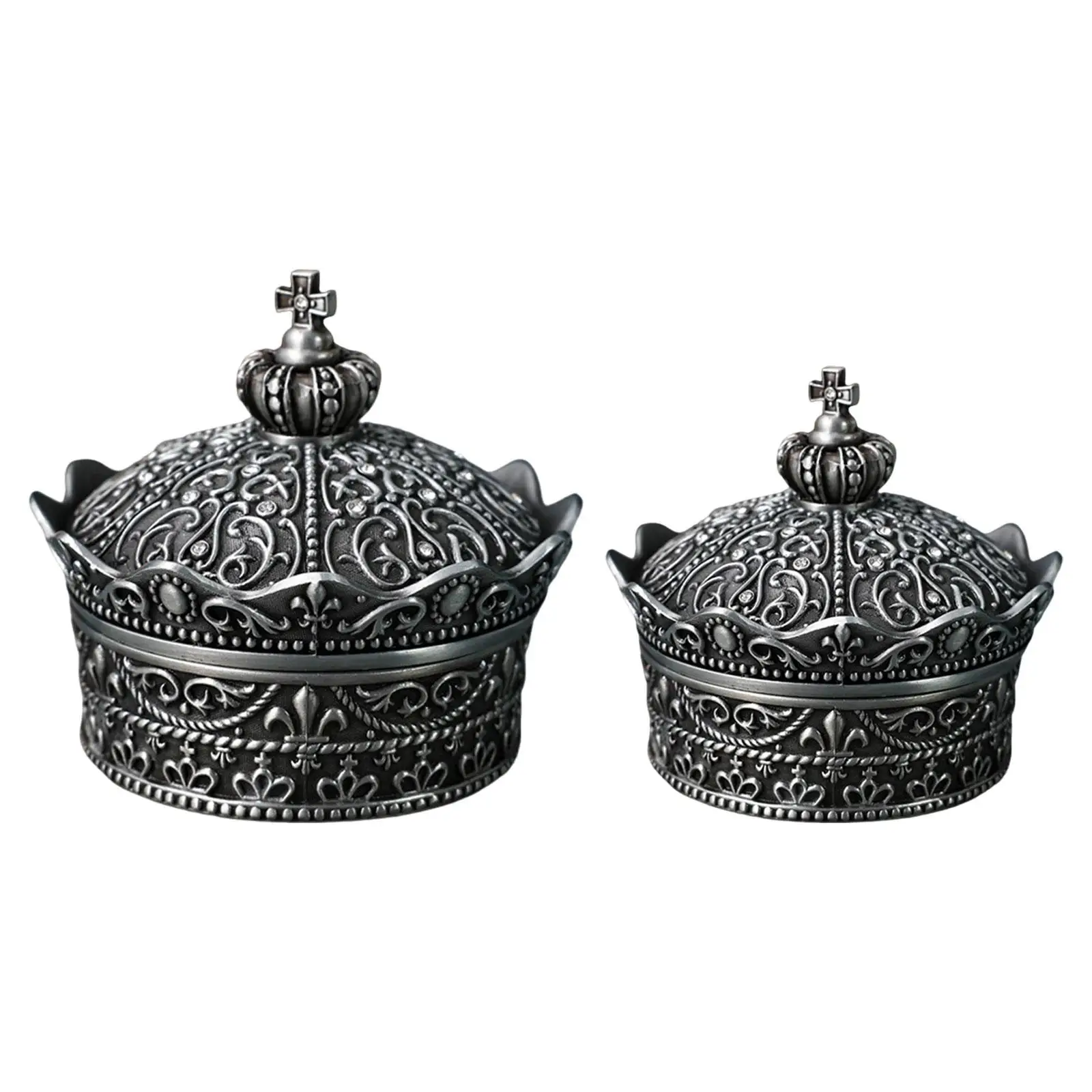 

Small Jewelry Box Treasure Box Creative Crown Design Jewelry Storage Box for Rings Necklace Earrings Pendant Charms Home Decor