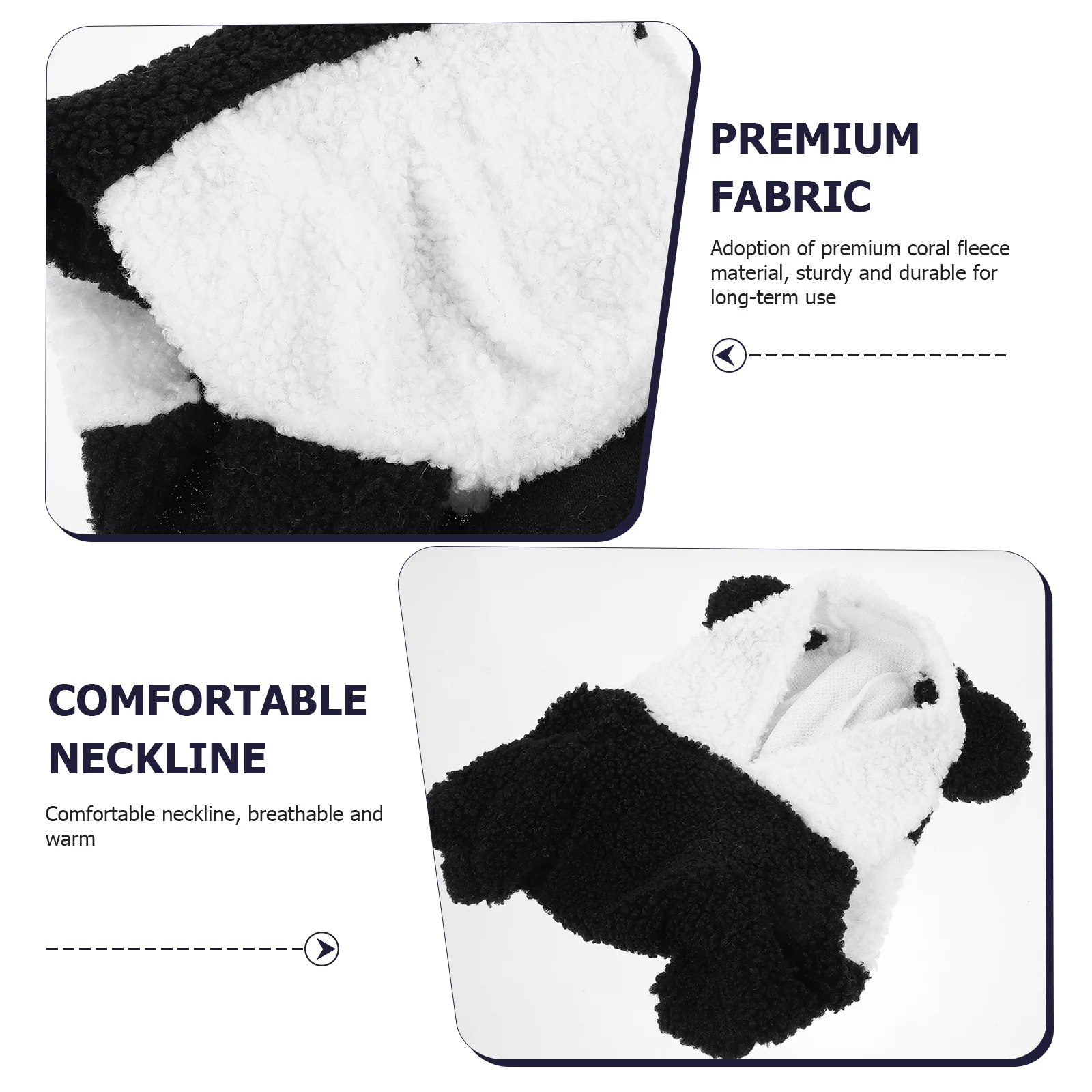 

Puppy Panda Costume Winter Dog Clothes Cosplay Outfit Supplies Warm Apparel Pet Dog Costume One Piece Pet Suit