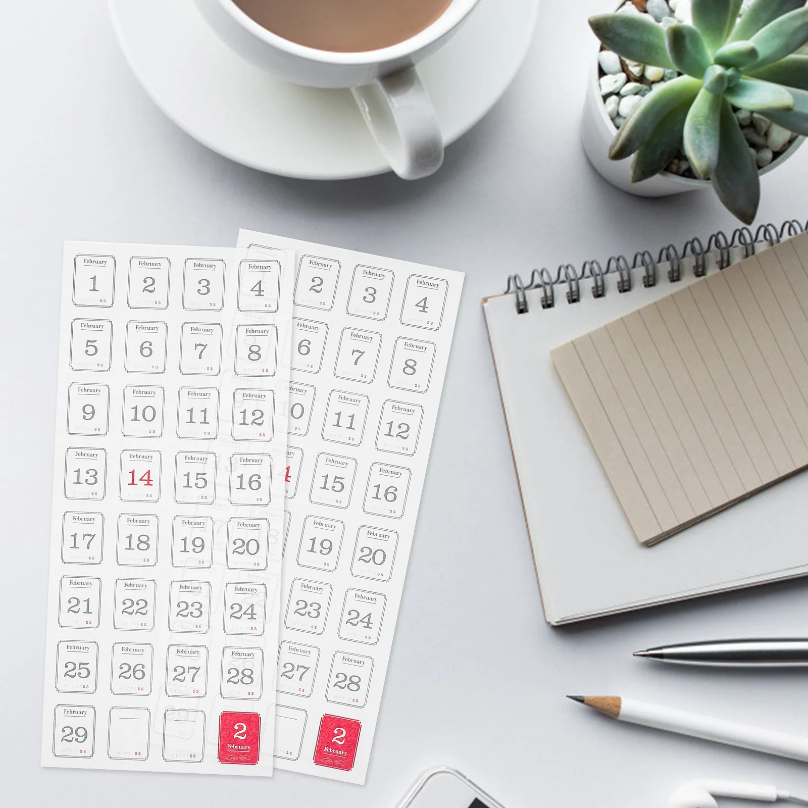 12 قطعة من ملصقات المخطط الشهرية، ملصقات التقويم اللاصقة، علامات تبويب الأرقام المحمولة للمدرسة والمكتب، مخطط الاستخدام المنزلي #6