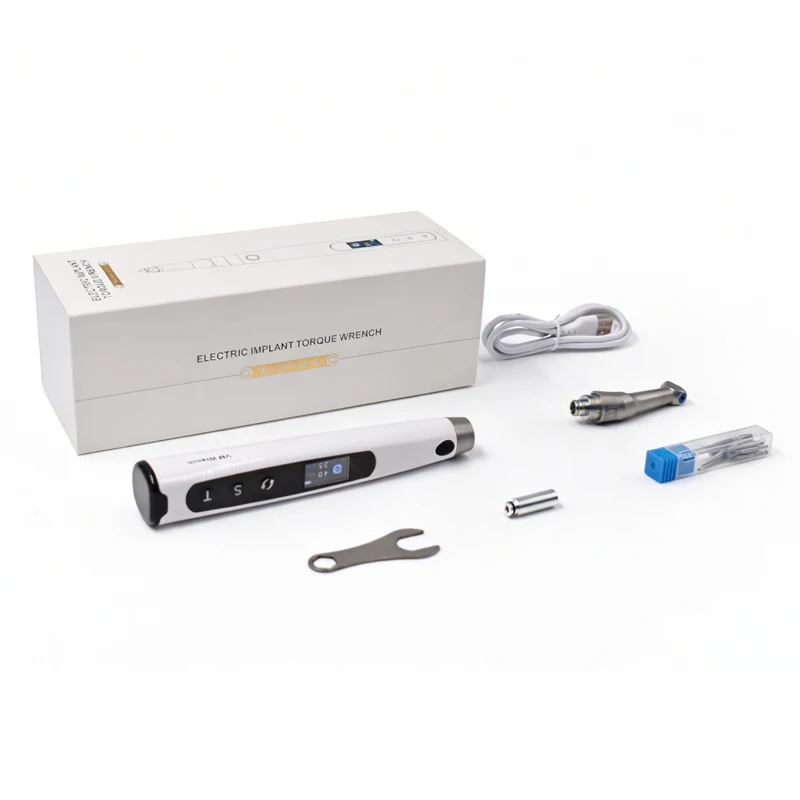 Portable Dentl Electric Implat Torque Wrench 50N.cm Max Torque 10-50 Rpm Speed 3.7V/2000mAh Battery 16pcs Screwdrivers