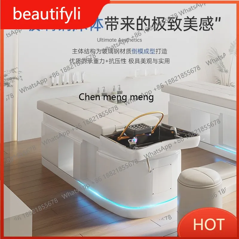 

C6601 Premium fiberglass Thai hair treatment shampoo bed beauty salon barber shop special fumigation. Massage integrated
