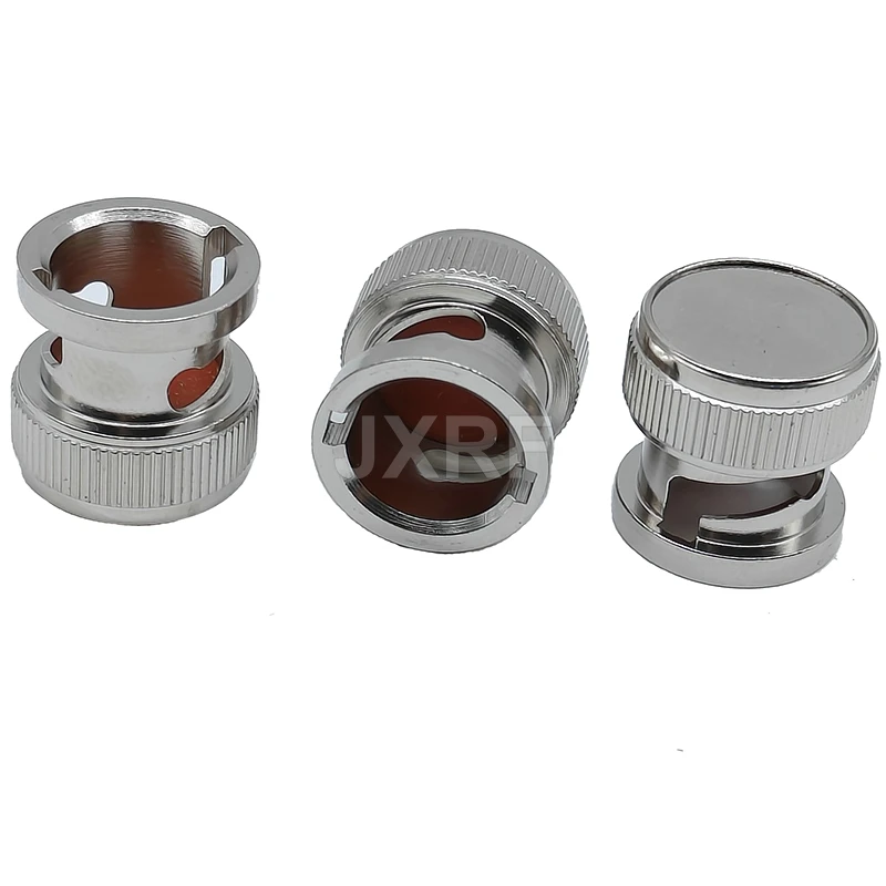 2PCS RF Connector Accessories Protective Cover BNC Dust Cap BNC Coax Cap Have Chain for BNC Female Jack Adapter Connector