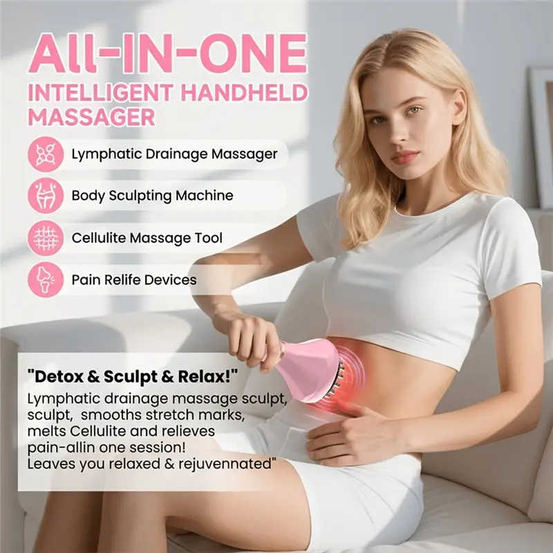 A27U Upgraded 9 Levels Electric Meridian Brush Microcurrent Vibration Scraping Tool For Lymphatic Drainage Body Shaping Muscle