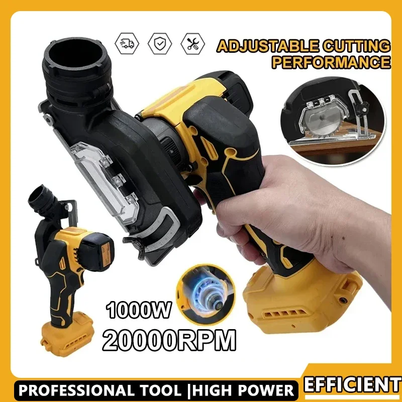 

Fit Dewalt Cordless 3 Inch Mini Angle Grinder 20V Battery Compatible Electric Cut off Tool Circular Saw Power Tool for Cutting