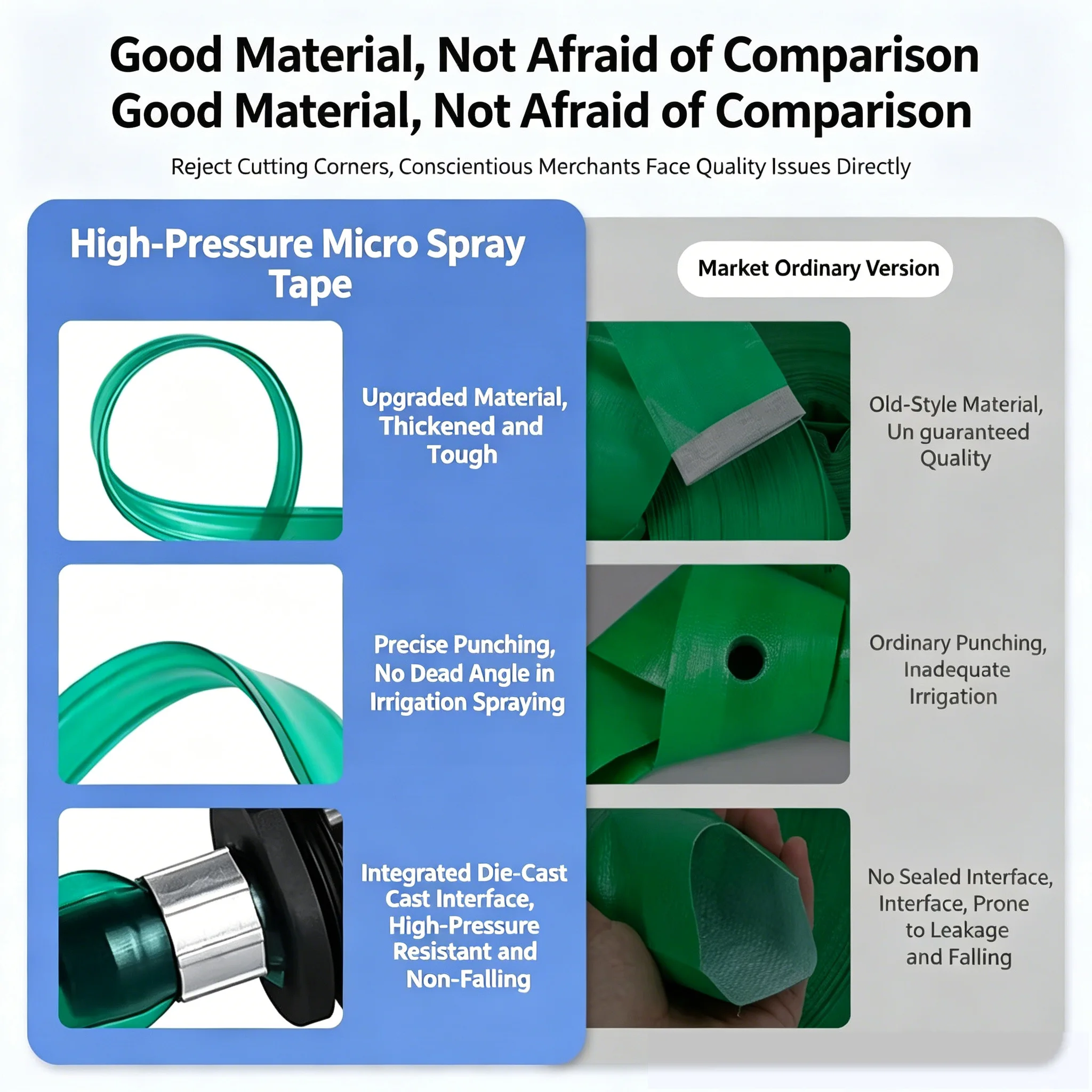 Sprinkler Soaker Hose Drip Irrigation Hose Garden Lawn Watering Spray Hose Set for Plant Flower Bed Irrigation System