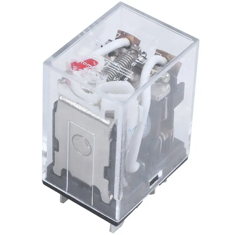 A02M-4X JQX-13F LY2 AC 24V Coil 8-Pin DPDT Red LED Electromagnetic Relay